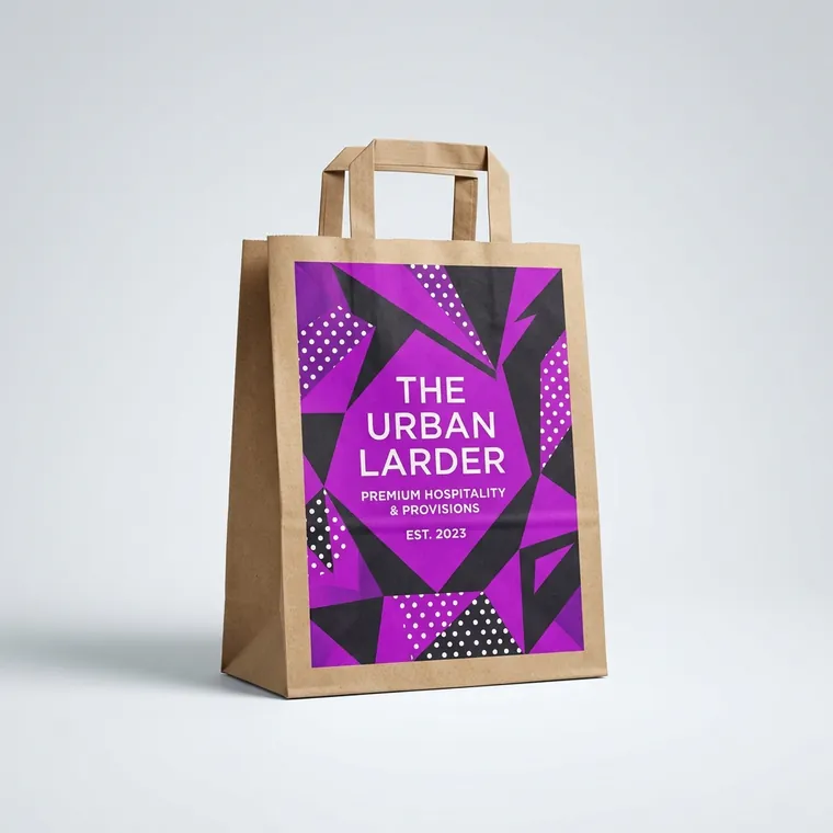 Bedrukte papieren tassen met logo voor take-away