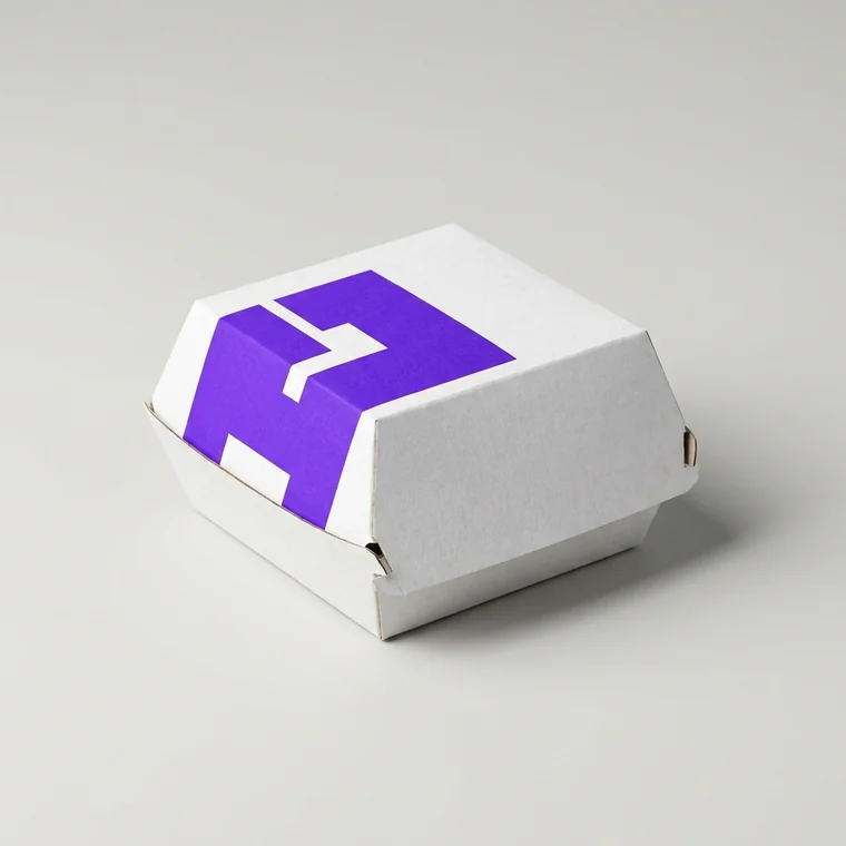 Bedrukte hamburgerdozen met je eigen logo