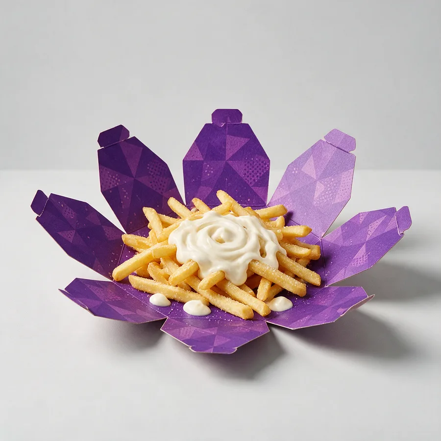 Bedrukte origamibox voor signature dishes